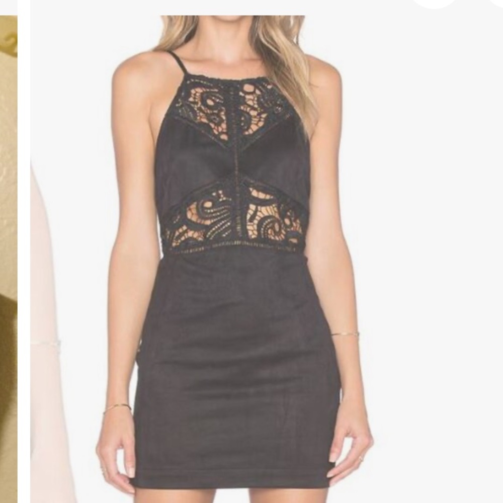 JOA faux suede mini dress size small EUC